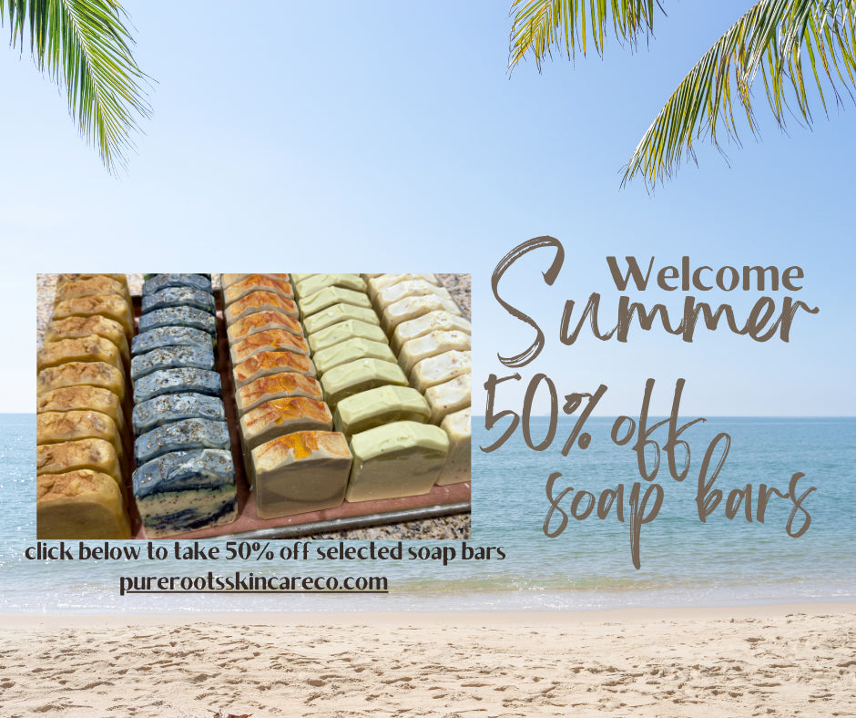 Summer is here! Save 50% off soap bars