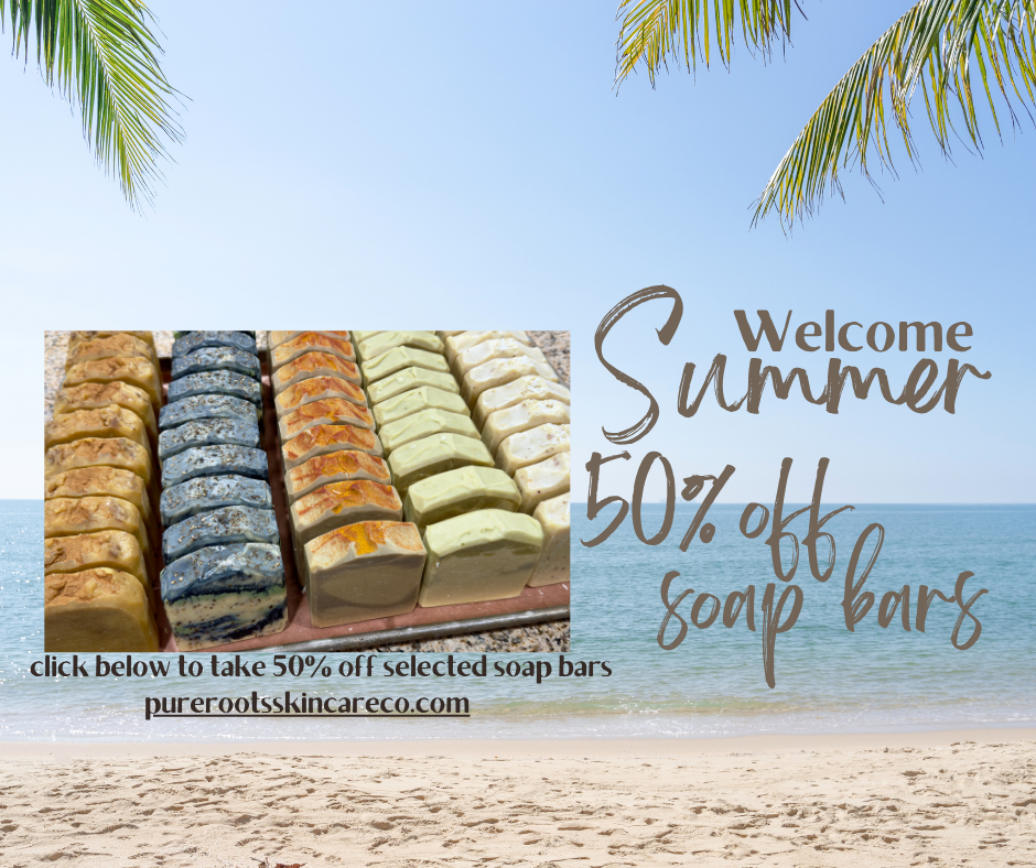 Summer is here! Save 50% off soap bars