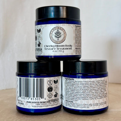 Cheeky Bloom Texture Treatment | Unscented Botanical Body Crème for Smoother-Feeling Skin